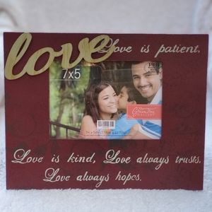 "Love is Patient" 7x5 Picture Frame